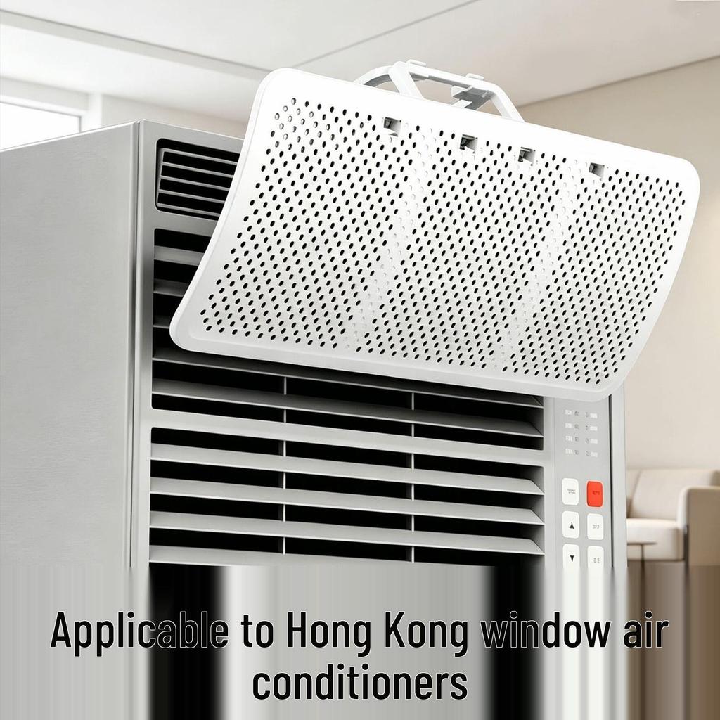 Universal White Waterproof Wind Deflector for Window Air Conditioners