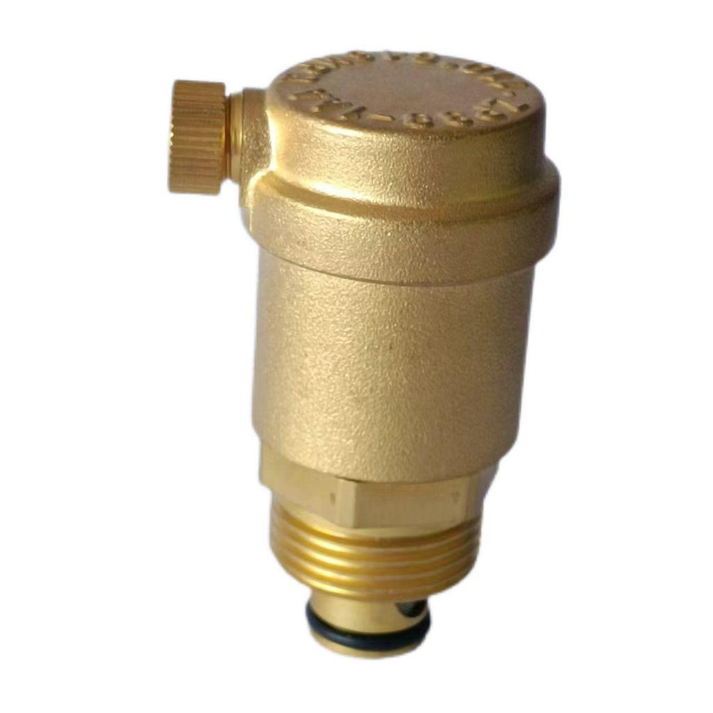 Thickened Brass Automatic Quick Exhaust Valve with Weighted Pointed Vent, Threaded Fittings 1/2", 3/4", 1