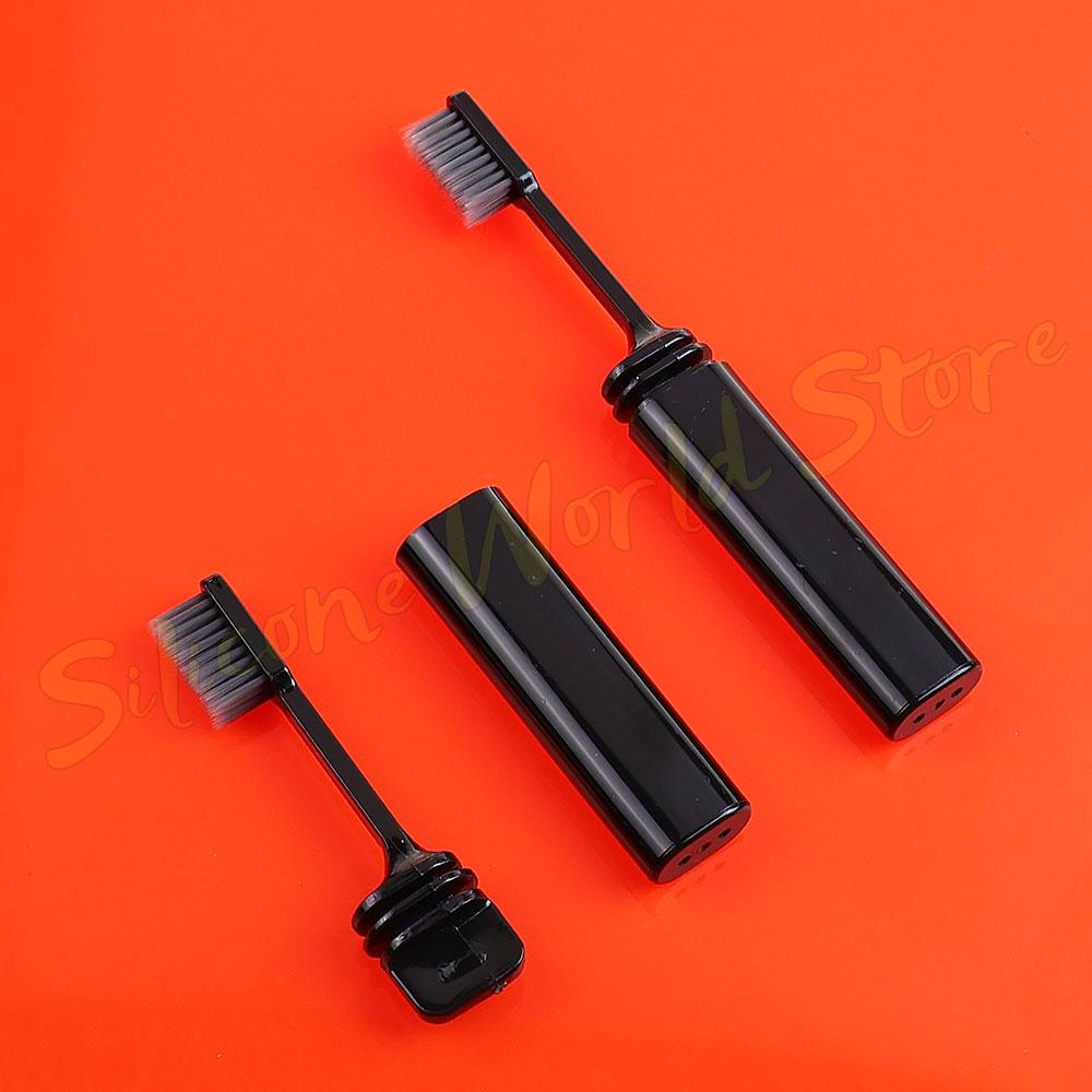 Silicone World Portable Foldable Toothbrush Travel Tooth Brush Outdoor Camping Business Trip Adults Soft Bristled Teeth Brushes