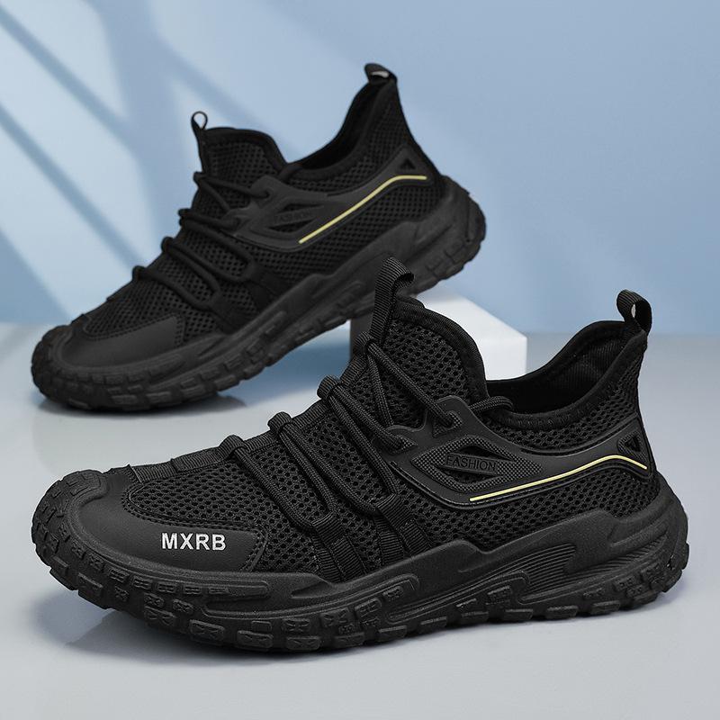 Sports Shoes Men's Summer Breathable Non-slip Men's Shoes Mesh Hollow Versatile Mesh Shoes Outdoor Casual Jogging Shoes