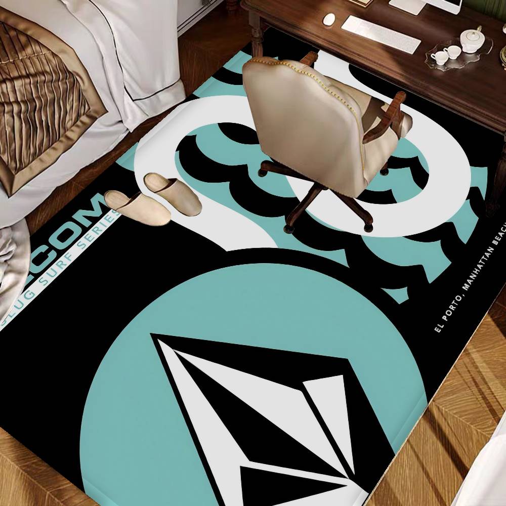 V-Volcoms Door Mat Washable Non-Slip Living Room Sofa Chairs Area Mat Kitchen Toilet Rug