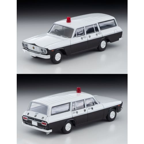 TOMYTEC Tomica Limited Vintage 1/64 Scale LV-204a Toyopet Masterline Patrol Car, Metropolitan Police Department, Finished Product