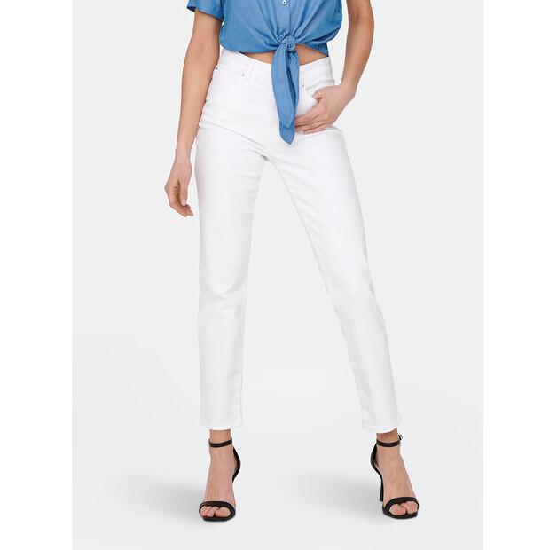Джинсы ONLY Emily 15292435 белый Straight Fit