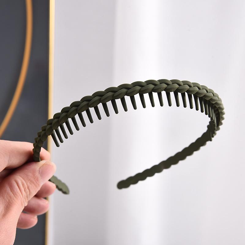 

Нескользящий обруч для волос 2023 для женщин: Стильная прессованная повязка на голову с зубцами для умывания лица и создания образа знаменитой шпильки чёрный