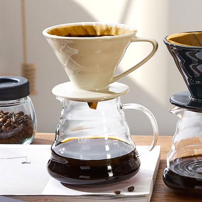 Kaffeekannen-Set, Sharing Pot, Kaffeefilterbecher, Handbrüh-Kaffeeset, wiederverwendbare Kaffeeutensilien, Kaffeeserver, Zubehör