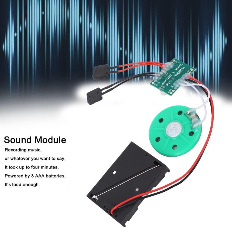 4 Minutes Sound Module Button Control DIY Music Sound Talk Recordable Chip For DIY Audio Cards Xmas Gift Boxes