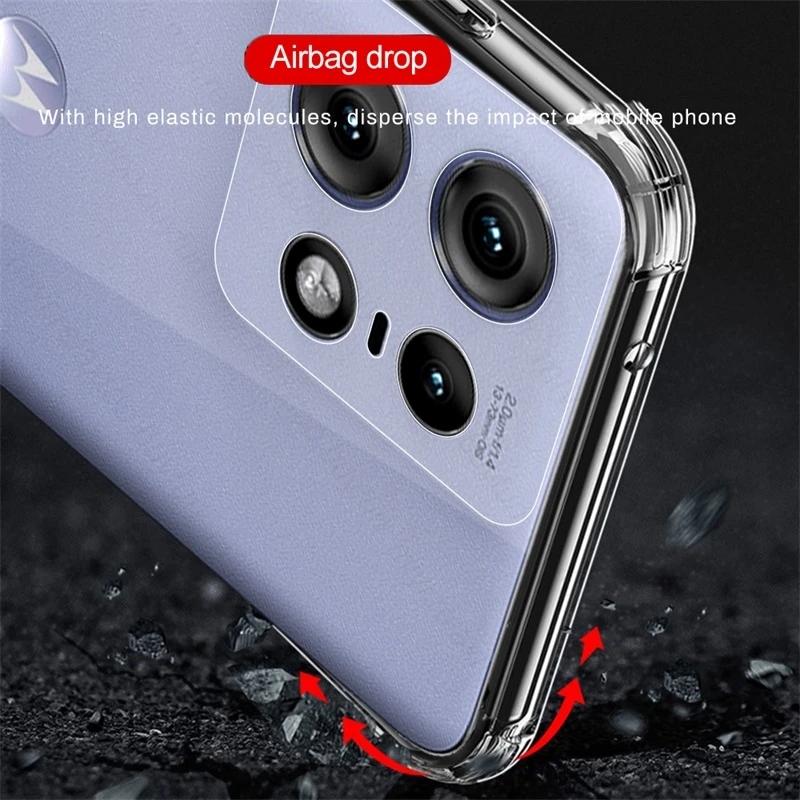 Clear Airbags TPU Soft Cover for Edge 50 40 Pro 30 Neo F Stylus G15 G05 G Play G85 G75 G55 G35 Four Corner Anti Drop Soft Shell