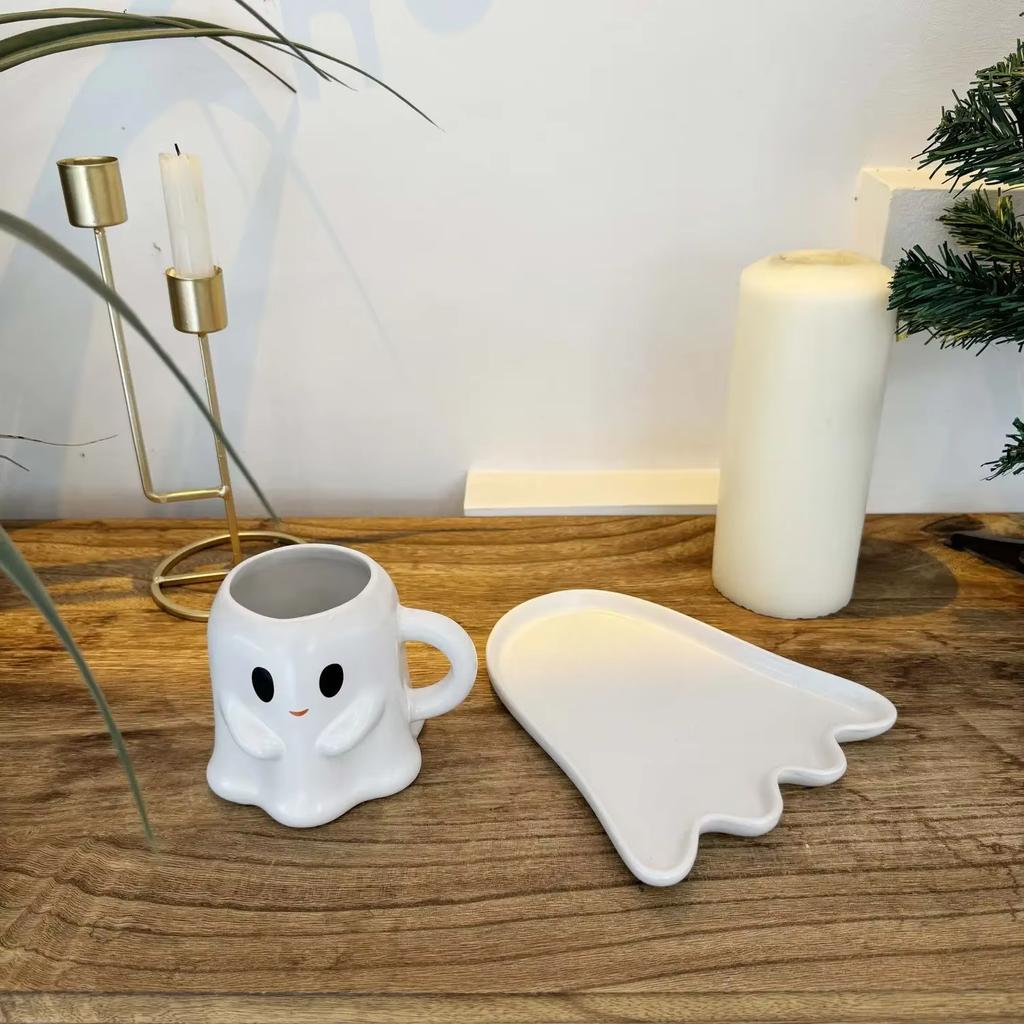 Easter Halloween Ghost Elf 3D Creative Cute Couple Mug Gift Afternoon Tea Breakfast Milk Cup Home Office Drinking Ceramic Cup
