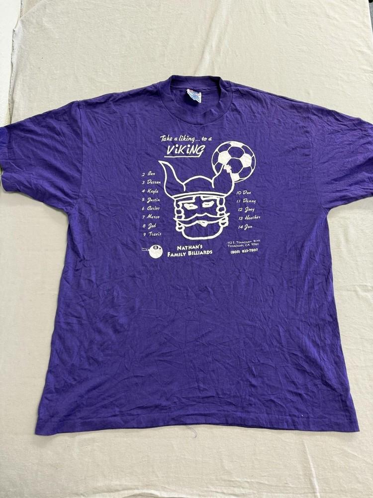 Vintage T-shirt Liking to a Viking Nathan s Family Billiards Unisex T-Shirt S