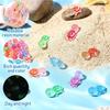100Pcs Luminous Mini Resin Turtles,10 Colors Glow In Dark Cute Sea Turtle Figurines for DIY, Garden & Aquarium Decor – Bulk Miniature Animal Figures