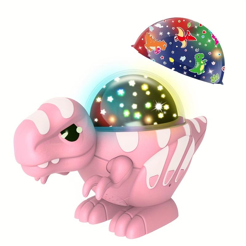 Dinosaur Night Light Projector USB Powered No Battery Needed, for Bedroom Ambiance Creative Dinosaur Themed LED Lamp with 360° Panoramic Projection