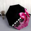 1pc Pink Bow, Lace, Pearls Umbrella with Plastic Handle,Compact & Stylish,Suitable for All Seasons YS331031