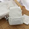 Schoolbag New 1011 Lightweight Small Backpack Backpack Polka Dot Versatile College Style School Bag Korean Version Casual Spring and Summer Travel Bag