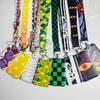 Anime Card Holder Neck Strap Lanyard Keychain ID Bus Credit Card Pass Hang Rope Lariat Keyrings Lanyard Accessories 6