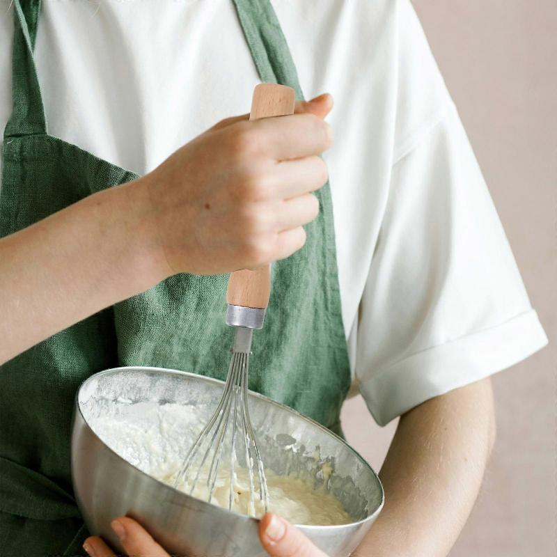 2Pcs Wooden Pan Handle Replacement, Beech Wood Handles for Kitchen, Heat-Resistant Non-Slip Grip for Frying Pans & Saucepans