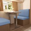 2 Stück/Set Wohnmobil Dinette Polsterbezüge Dehnbar Camper Sofa Sitzbezüge Verstellbare Essplatz-Sitzbezüge Bank Rückenlehnen-Dekor
