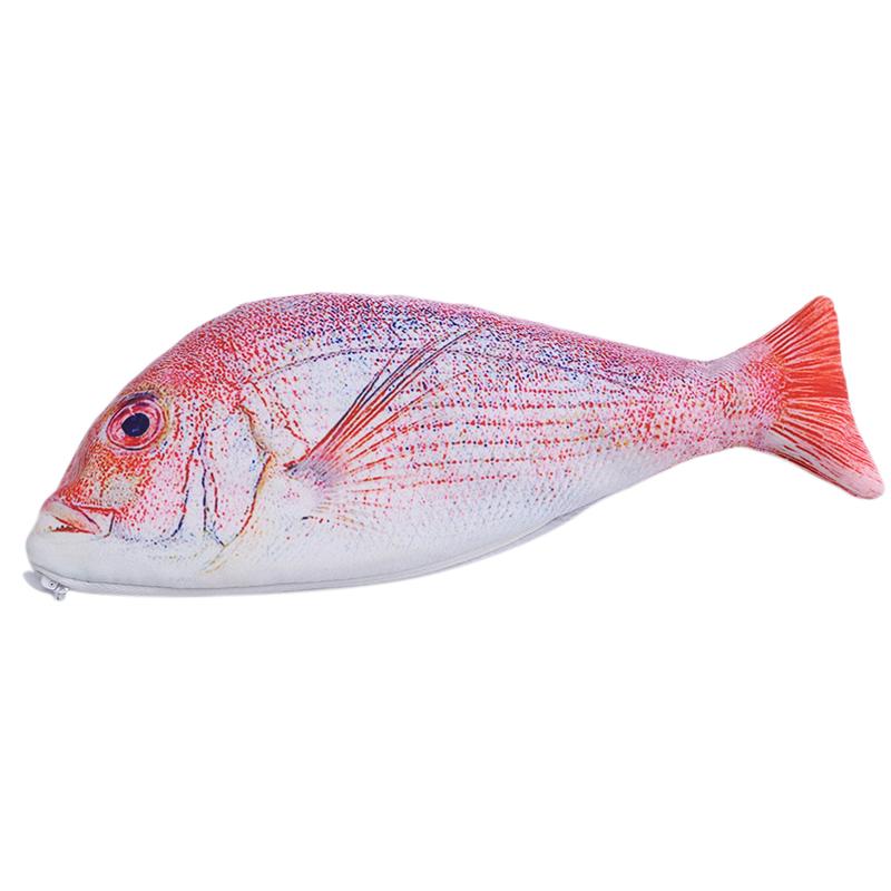 

Creative Simulation Fish Pencil Case, Large Capacity Pencil Bag For School Students, Funny Realistic Pen Pouch червоний