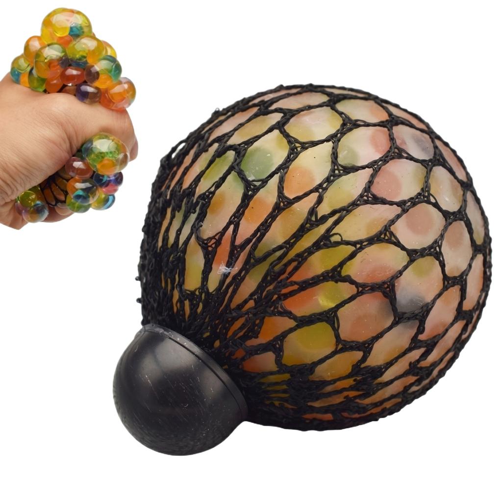Mesh Covered Squeeze Stress Ball Toy for Hand Exercise and Sensory Relief Suitable for Office and Home Use 3ml Size