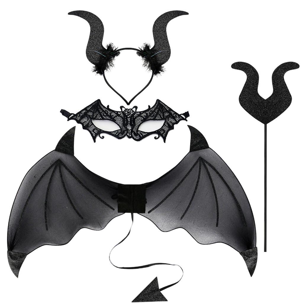 Halloween Demon Horns Costume Headgear For Party Cosplay And Diy Makeup