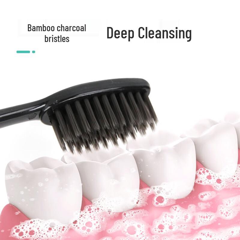 FLYING TOT Bamboo Charcoal Toothbrush Set