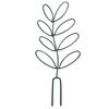 Small Trellis for Potted Plants Wrought Iron Leaf Shape Garden Trellis for Indoor Outdoor