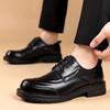 Men's Shoes Spring Autumn Leather Casual Shoes Trend Business Dress Shoes for Women Fasbion Lace-up Big Head Formal Leather Shoe