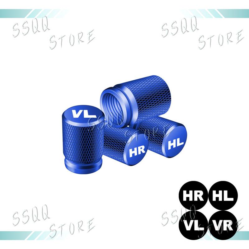 4 Stück VR VL HL HR Emblem Universelle Auto Rad Reifen Ventilschaftkappen Staubschutz Metall Reifen Rad Schaft Luftventil Kappe Auto Zubehör