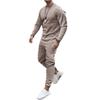 Men's Daily Casual Solid Color Long Sleeved Pants Round Neck Set