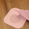 Anti Odor Floor Drain Pad Cartoon Cat Shower Drain Cover  for Kitchen Toilet