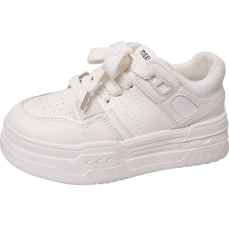 Fashion 2025 Fashionable Elegant New Spring Women's Shoes Platform Female Casual Sneaker Round Toe Shallow Mouth Solid Women Shoes