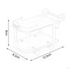 1 :12 Scale Dollhouse Kitchen Serving Cart Accessories Portable DIY Mini Bar Buffet