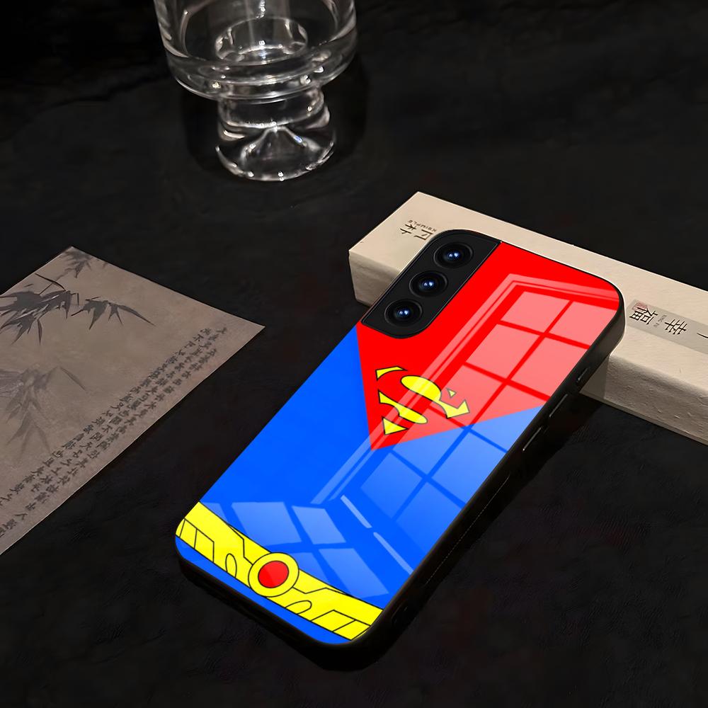 

BEAST KINGDOM S-Superman Phone Case For Samsung S 25 26 24 23 22 21 Ultra 10 Plus A16 Pro Fe 20 Note 34 S30 Glass Shockproof Samsung s20