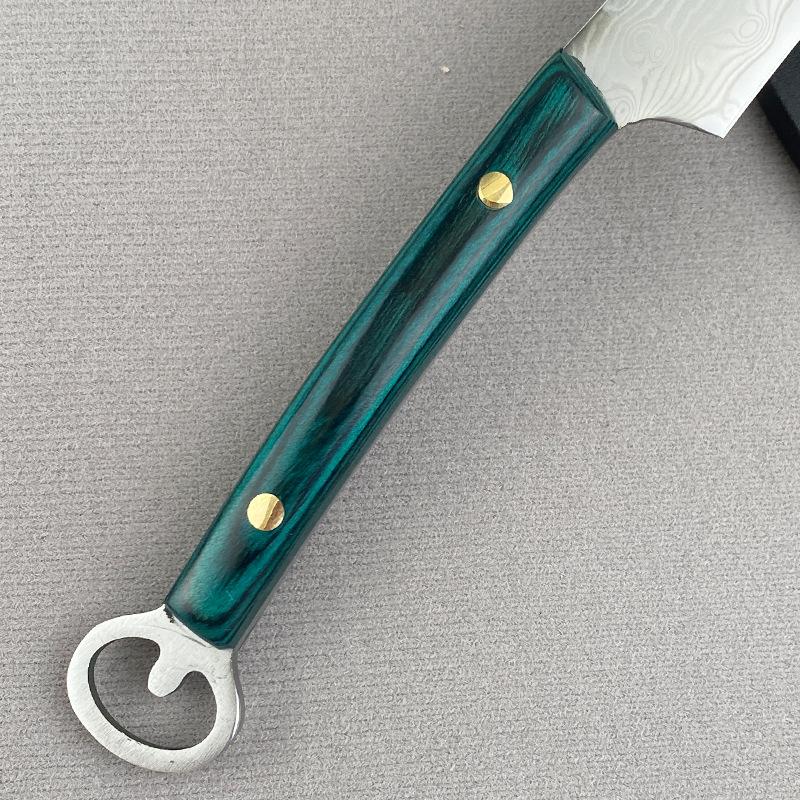 Damascus Knife Hand Forged Blade Wood Handle Kitchen Knives Cleaver Meat Fruit Fish Boning Knife Chef Cooking BBQ Butcher Knife