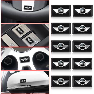 2/5/10 szt. Samochodowe Emblematy 3D z Żywicy Epoksydowej Naklejki Kalkomanie Dla F54 F55 F56 R56 R60 SONE Roadster Clubman Coupe
