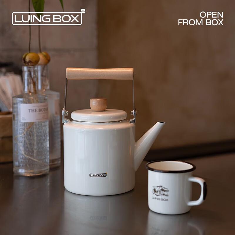 LUING BOX 2L Enamel Camping Kettle