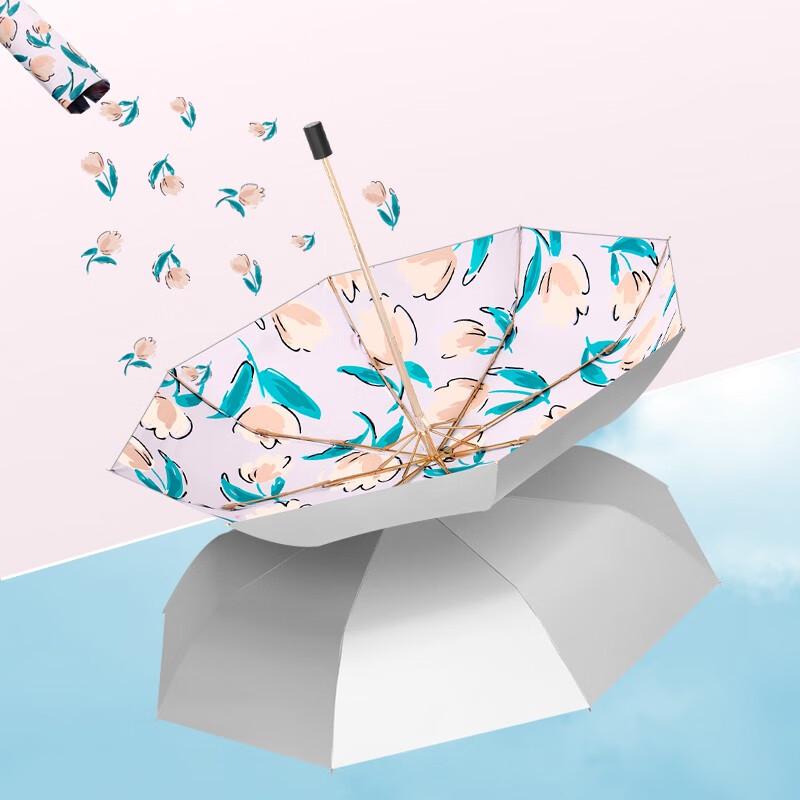 MAYDU Automatic 3-Fold Windproof Sun & Rain Umbrella