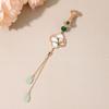 Long Tassel Women Hanfu Ornament Zinc Zinc Alloy Retro Lotus Brooch Chinese Style Brooch  Decoration