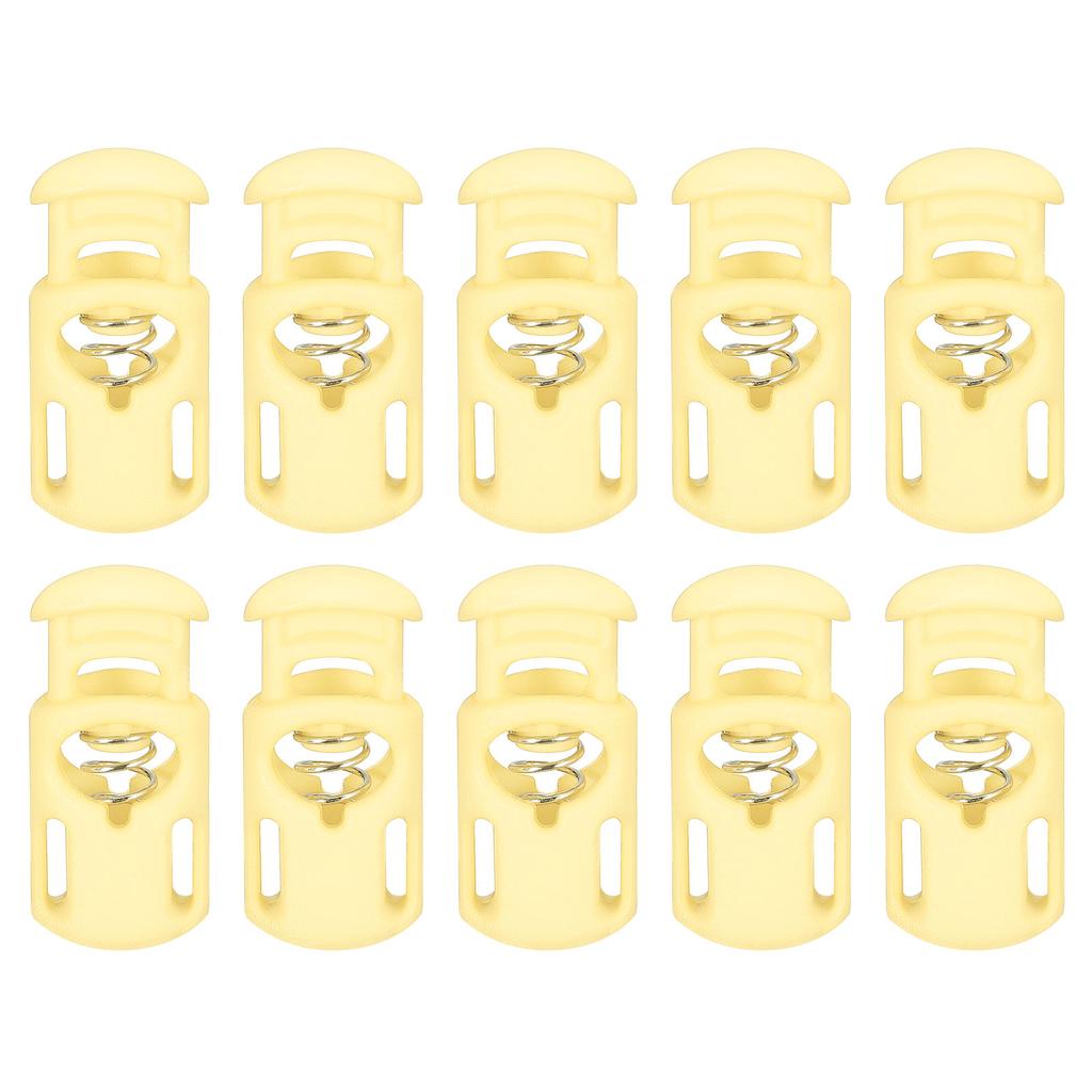 30 ks Plastové brzdičky na šňůrky Stahovací šňůrka Jednootvorové Pružinové přepínací zarážky Pružinová zarážka pro batoh Tkaničky Stahovací šňůrky 5,5x3mm