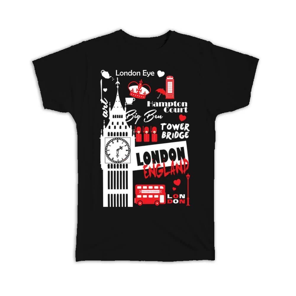 Gift T-Shirt : London England touristic Places