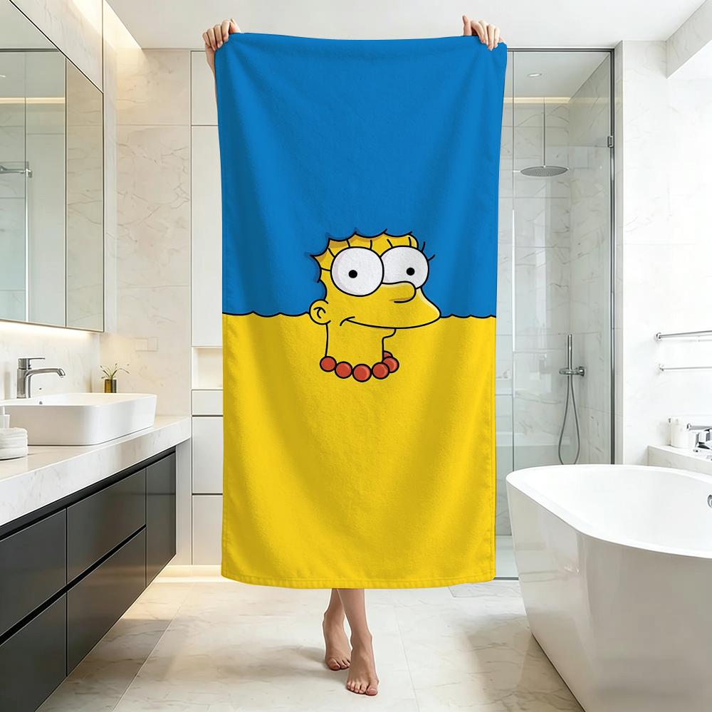 Funny-The SimpsonsS Towel Five-Star Hotel Quality Eco-Friendly Ultra Soft Thick Towels & Beach Towels