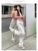 Women's High-Waisted White Wide-Leg Jeans - Summer 2025 Slimming Straight-Leg Petite Floor-Length Pants