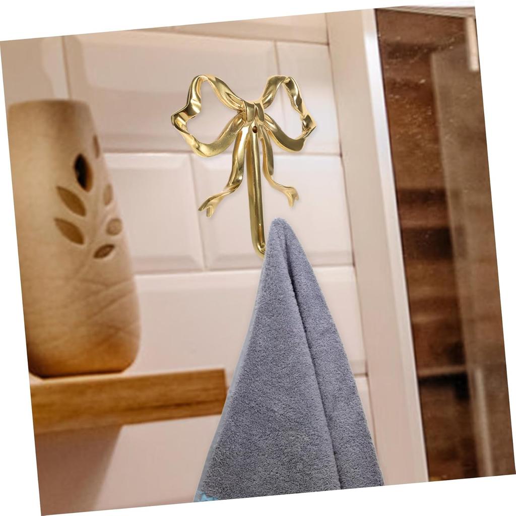 Bow Hook Wall Hanging Coat Hook Wall Peg Hook Sticky Wall Hooks Kitchen Hook Bowknot Wall Hook Vintage Wall Hooks Hat Hooks Bow Hanger Bowknot-Design