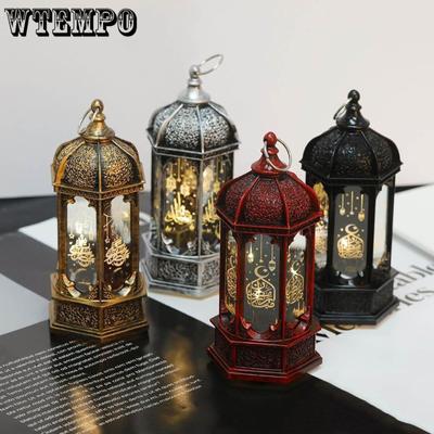 Electronic Night Light Home Decorative Mother_Care Ramadan Festival LED Wind Lantern Ramadan Decoration