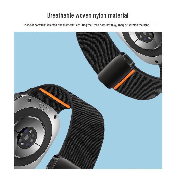 Samsung Ultra Compatible Magnetic Clasp Elastic Nylon Watch Band