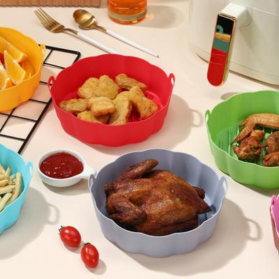 Air Fryer Einlage Silikon Backblech Hochtemperaturbeständig Pizzaform Air Fryer Korb Zubehör