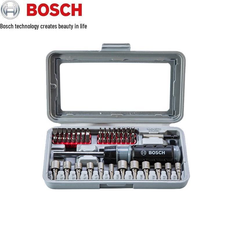 Bosch 46-Piece Ratchet Screwdriver Bit & Socket Set CN plug (adapter included)