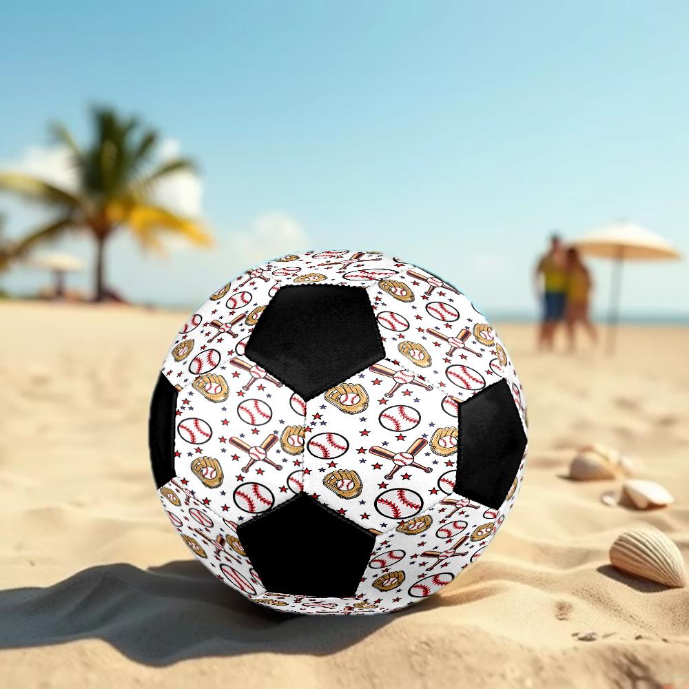Baseball Theme Size 5 Soccer Ball, Suitable for Both Indoor and Outdoor Matches, a Gift Suitable for Everyone.