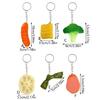 4 Pcs Simulation Food Keychain Decorative Keychain Hot Dog Pendant Hanging Ornaments Bag Charm Decorations Car Key Chain