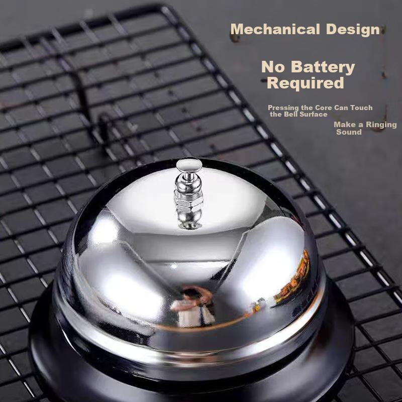 Jingmao Stainless Steel Food Call Bell, Dining Bell, Ringing Device, buzzer for Bar And Pet, Table Bell