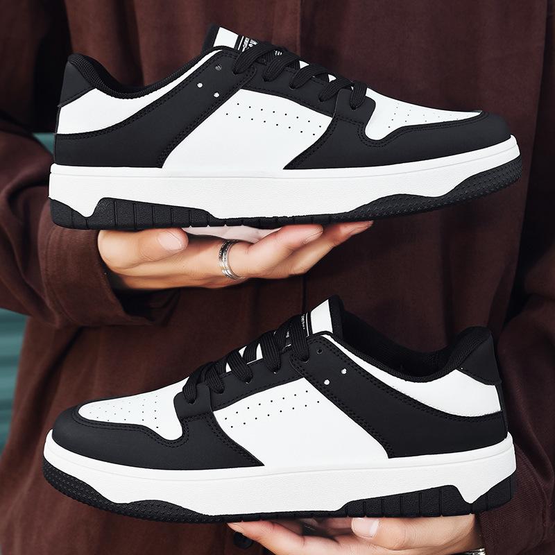 Летняя мужская обувь Повседневная кожаная обувь Удобная и модная спортивная обувь Мужская белая обувь 39 2630₽